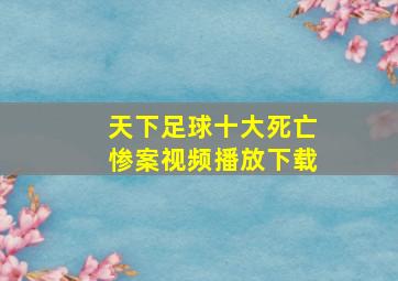 天下足球十大死亡惨案视频播放下载