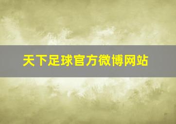 天下足球官方微博网站