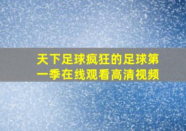 天下足球疯狂的足球第一季在线观看高清视频