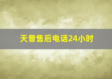 天普售后电话24小时