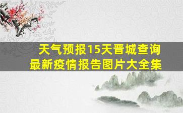 天气预报15天晋城查询最新疫情报告图片大全集