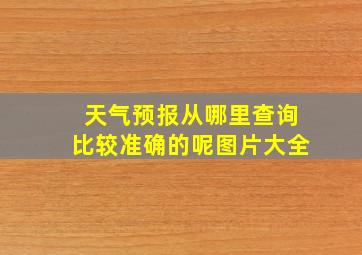 天气预报从哪里查询比较准确的呢图片大全