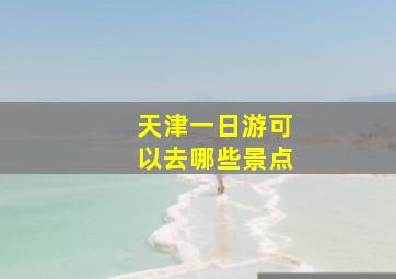 天津一日游可以去哪些景点