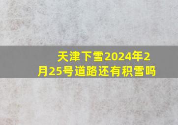 天津下雪2024年2月25号道路还有积雪吗