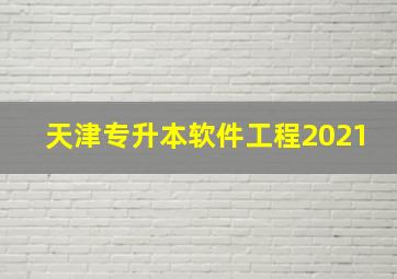 天津专升本软件工程2021