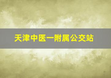 天津中医一附属公交站