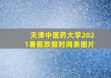 天津中医药大学2021暑假放假时间表图片