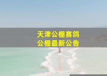 天津公棚赛鸽公棚最新公告