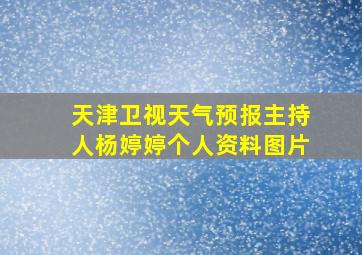 天津卫视天气预报主持人杨婷婷个人资料图片