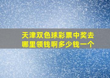 天津双色球彩票中奖去哪里领钱啊多少钱一个