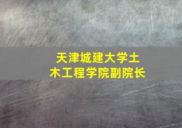 天津城建大学土木工程学院副院长