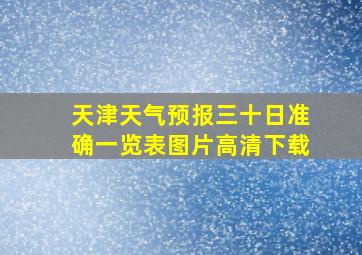 天津天气预报三十日准确一览表图片高清下载