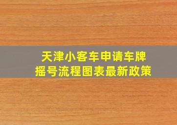 天津小客车申请车牌摇号流程图表最新政策