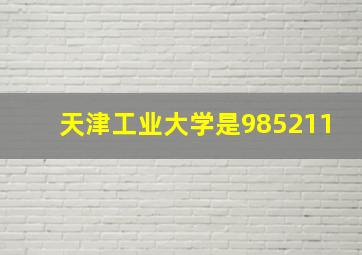 天津工业大学是985211