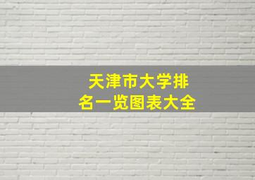 天津市大学排名一览图表大全