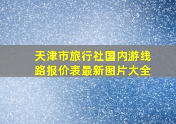 天津市旅行社国内游线路报价表最新图片大全