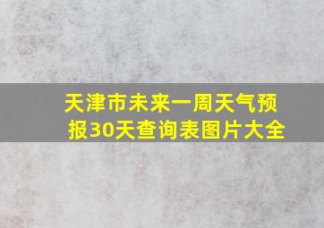 天津市未来一周天气预报30天查询表图片大全