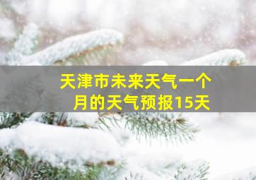 天津市未来天气一个月的天气预报15天