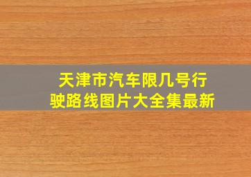 天津市汽车限几号行驶路线图片大全集最新