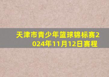 天津市青少年篮球锦标赛2024年11月12日赛程