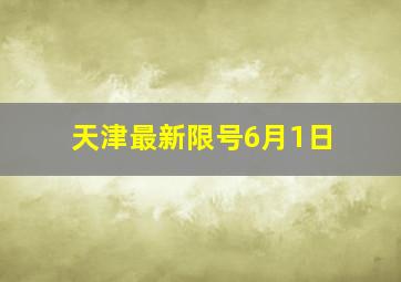 天津最新限号6月1日