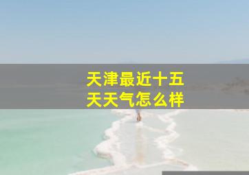 天津最近十五天天气怎么样