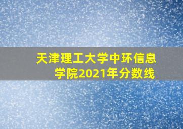 天津理工大学中环信息学院2021年分数线