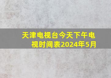 天津电视台今天下午电视时间表2024年5月