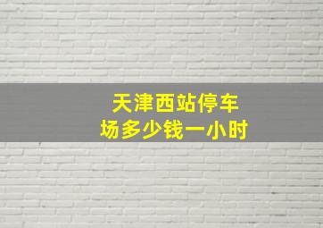 天津西站停车场多少钱一小时