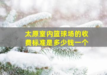 太原室内篮球场的收费标准是多少钱一个