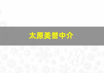 太原美誉中介