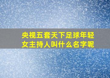 央视五套天下足球年轻女主持人叫什么名字呢