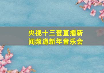 央视十三套直播新闻频道新年音乐会