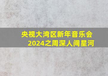 央视大湾区新年音乐会2024之周深人间星河