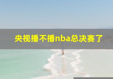 央视播不播nba总决赛了