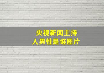 央视新闻主持人男性是谁图片