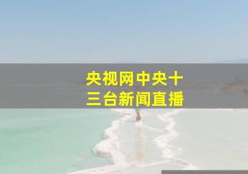 央视网中央十三台新闻直播