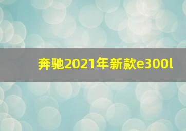 奔驰2021年新款e300l