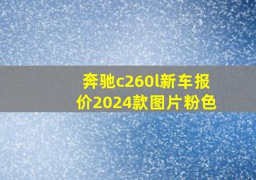 奔驰c260l新车报价2024款图片粉色