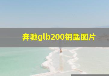 奔驰glb200钥匙图片