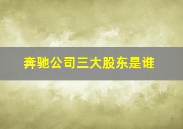 奔驰公司三大股东是谁