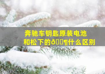 奔驰车钥匙原装电池和松下的🈶什么区别