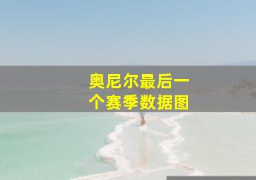 奥尼尔最后一个赛季数据图