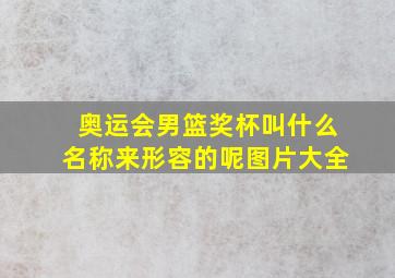 奥运会男篮奖杯叫什么名称来形容的呢图片大全