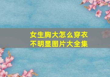 女生胸大怎么穿衣不明显图片大全集