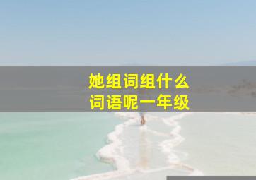 她组词组什么词语呢一年级