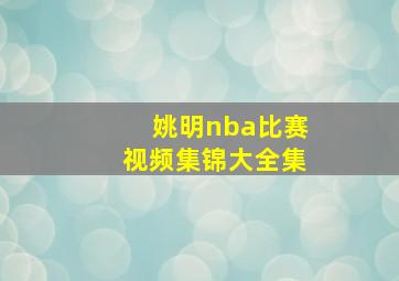 姚明nba比赛视频集锦大全集