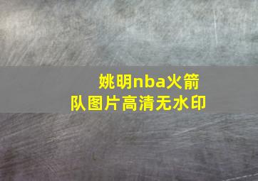 姚明nba火箭队图片高清无水印