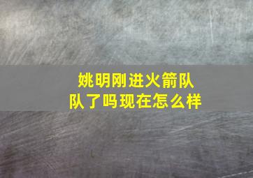 姚明刚进火箭队队了吗现在怎么样