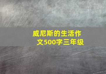 威尼斯的生活作文500字三年级